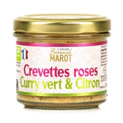 CREVETTE ROSE CURRY VERT 100g