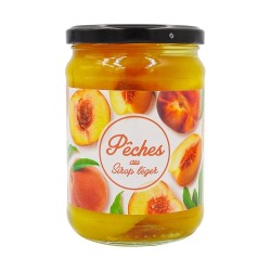 Pêches au sirop léger 310g